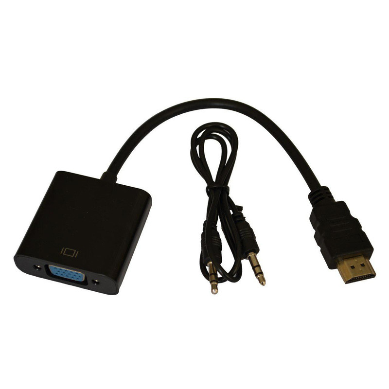 مبدل HDMI به VGA به همراه کابل AUX مبدل HDMI به VGA به همراه کابل AUX
