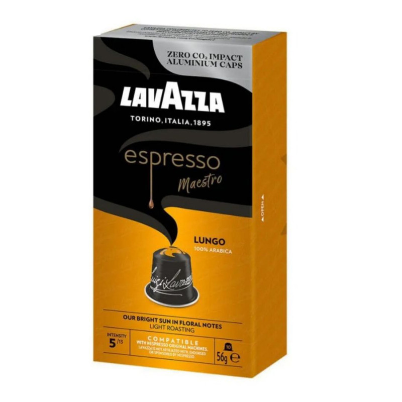کپسول نسپرسو لاواتزا مدل Maestro Lungo وزن 55 گرم کپسول نسپرسو لاواتزا مدل Maestro Lungo وزن 55 گرم