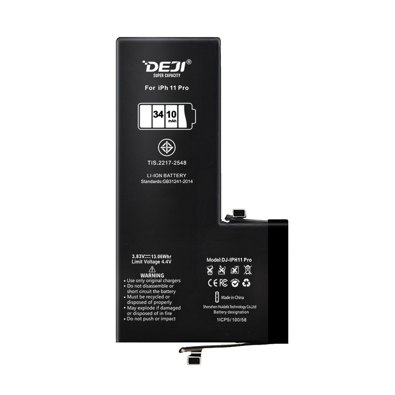 باتری موبایل دجی مدل DJ-IPH11pro ظرفیت 3410 میلی آمپر ساعت مناسب برای گوشی موبایل اپل iPhone 11pro