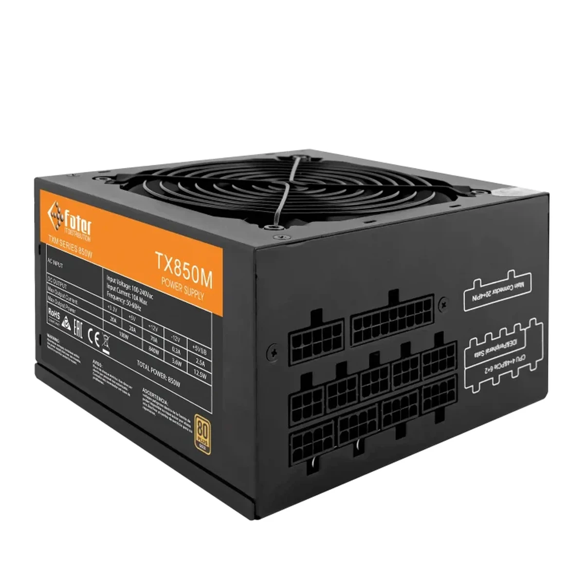 منبع تغذیه کامپیوتر فاطر مدل TX850M 80+ Gold RGB منبع تغذیه کامپیوتر فاطر مدل TX850M 80+ Gold RGB-small-image