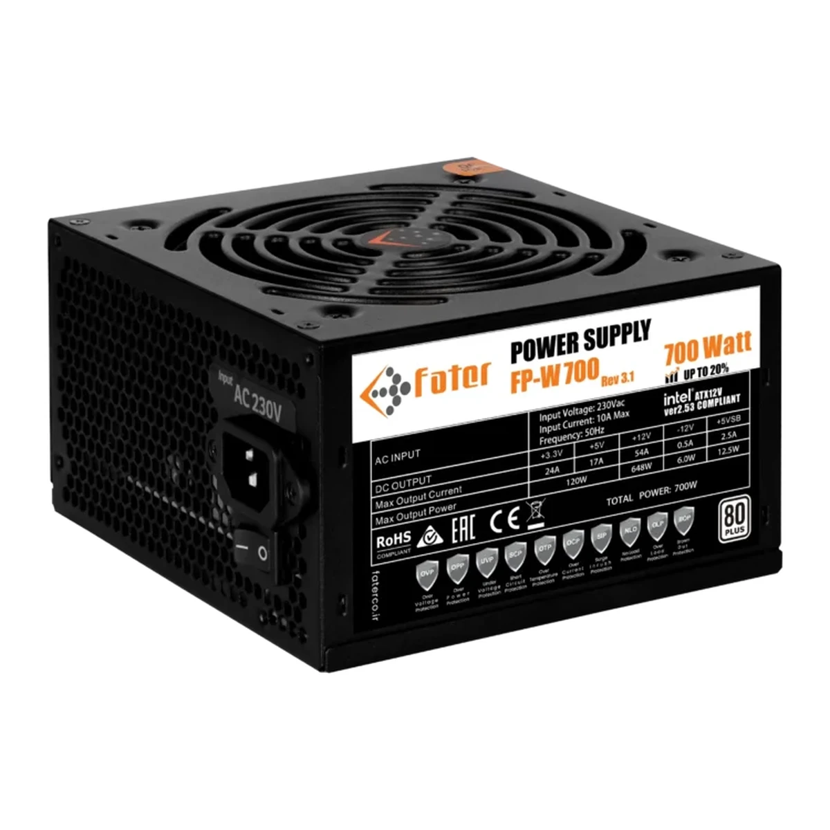 منبع تغذیه کامپیوتر فاطر مدل FP-W700 80Plus منبع تغذیه کامپیوتر فاطر مدل FP-W700 80Plus-small-image