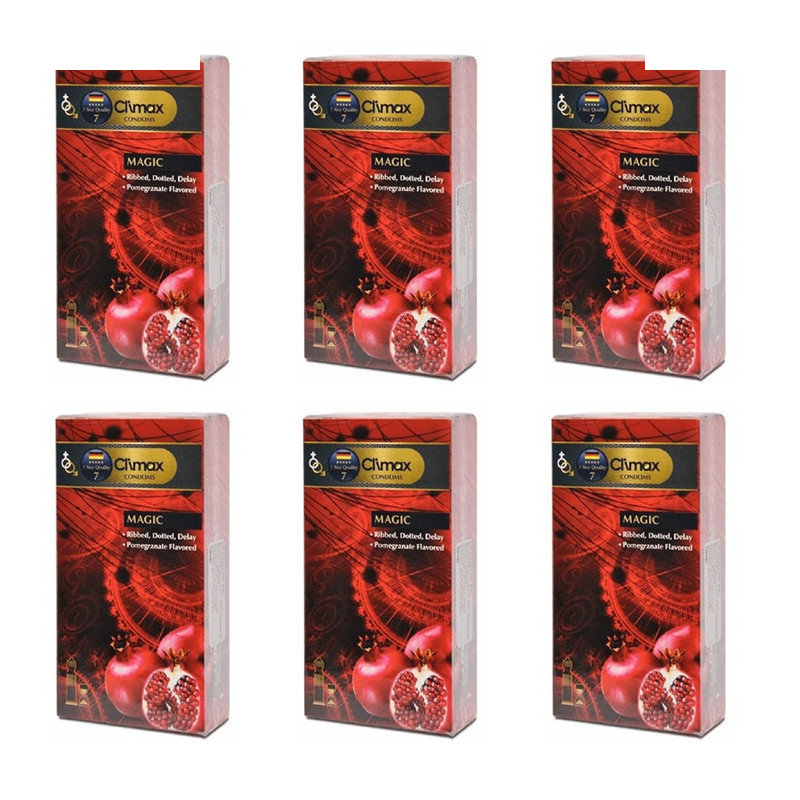 کاندوم تاخیری کلایمکس مدل Magic 7 شش بسته 12 عددی کاندوم تاخیری کلایمکس مدل Magic 7 شش بسته 12 عددی