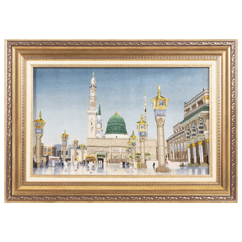 تابلو فرش دست بافت سی پرشیا طرح مسجد النبی کد 903563 تابلو فرش دست بافت سی پرشیا طرح مسجد النبی کد 903563
