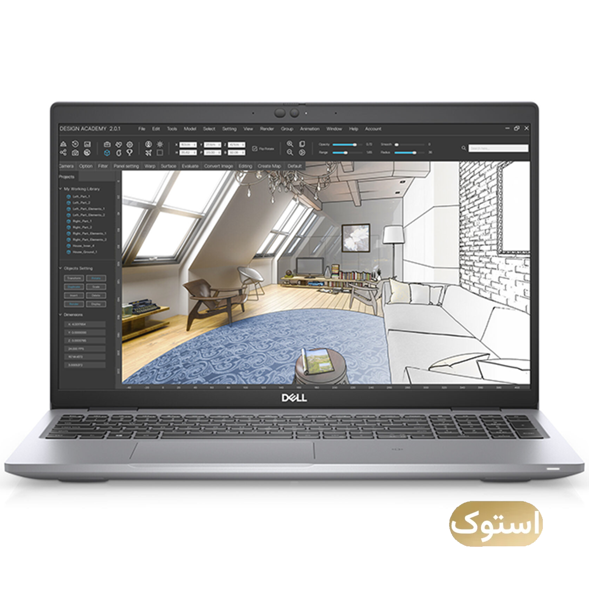 لپ تاپ استوک USED - دل 15.6 اینچی مدل Precision 3560 i7 1185G7 8GB 256GB Quadro T500 - نقره ای لپ تاپ استوک USED - دل 15.6 اینچی مدل Precision 3560 i7 1185G7 8GB 256GB Quadro T500 - نقره ای-small-image
