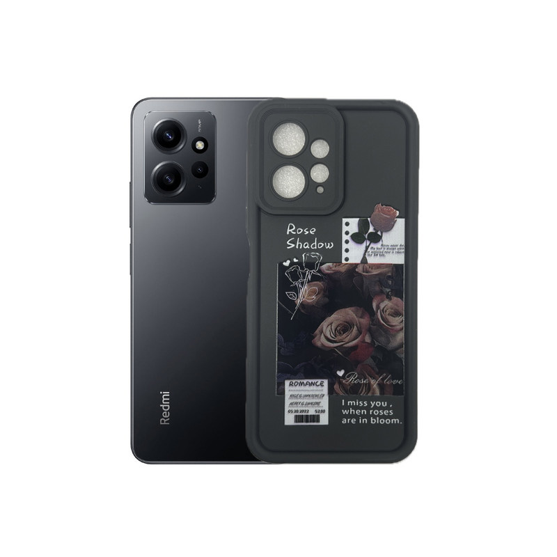 کاور طرح رز عاشقانه مناسب برای گوشی موبایل شیائومی Redmi Note 12 4g