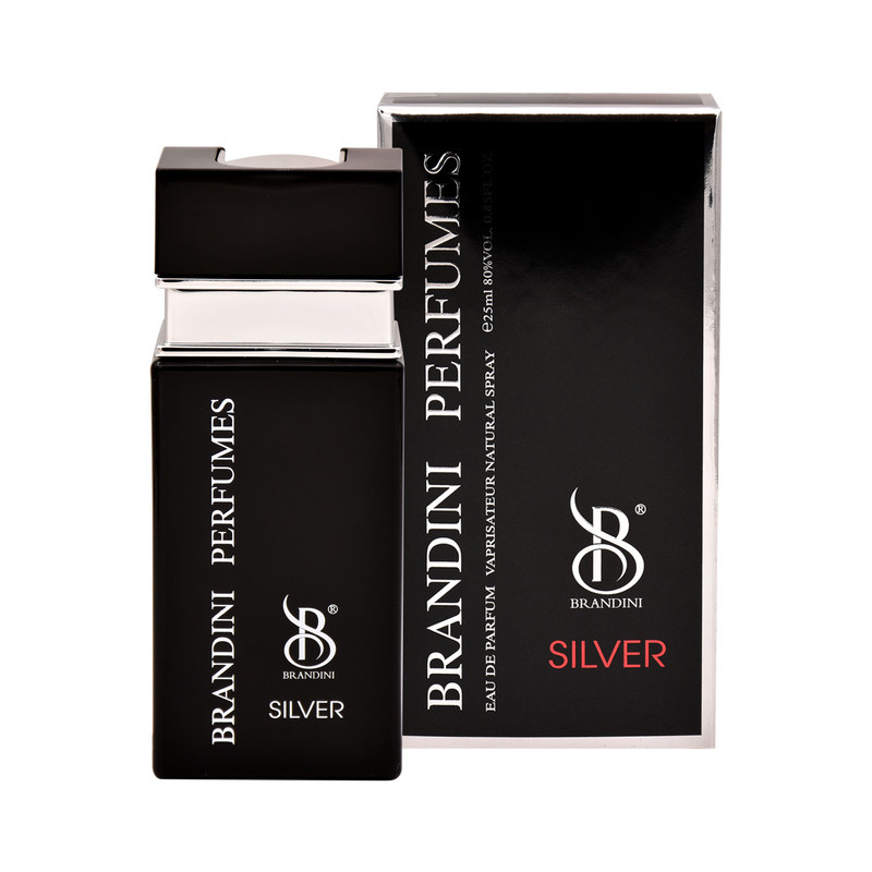 عطر جیبی مردانه برندینی مدل Silver حجم 25 میلی لیتر عطر جیبی مردانه برندینی مدل Silver حجم 25 میلی لیتر