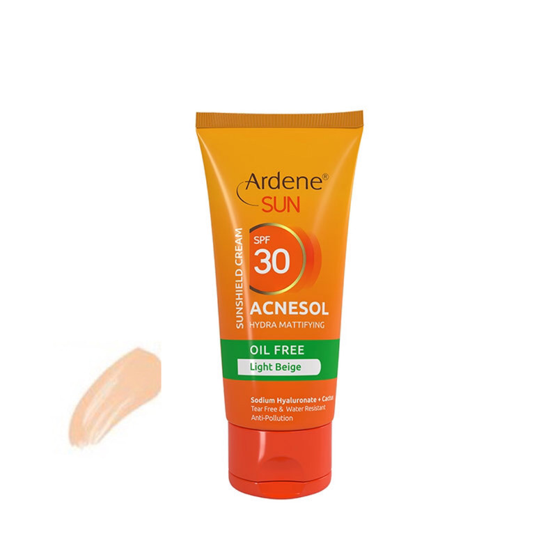 کرم ضد آفتاب رنگی آردن SPF 30 مدل Acnesol مناسب پوست های چرب و مختلط حجم 50 میلیلیتر