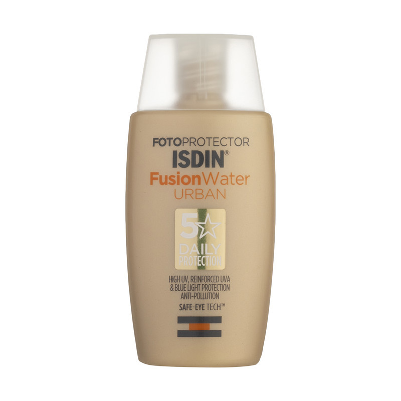 کرم ضدآفتاب بیرنگ ایزدین SPF30 مدل Fusion Water Urban مناسب انوع پوست حجم 50 میلیلیتر