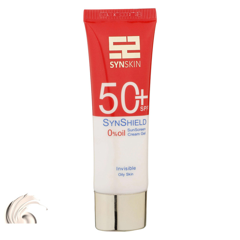 ژل کرم ضدآفتاب ساین اسکین بدون رنگ SPF50 مدل SynShield مناسب پوست های چرب حجم 50 میلیلیتر
