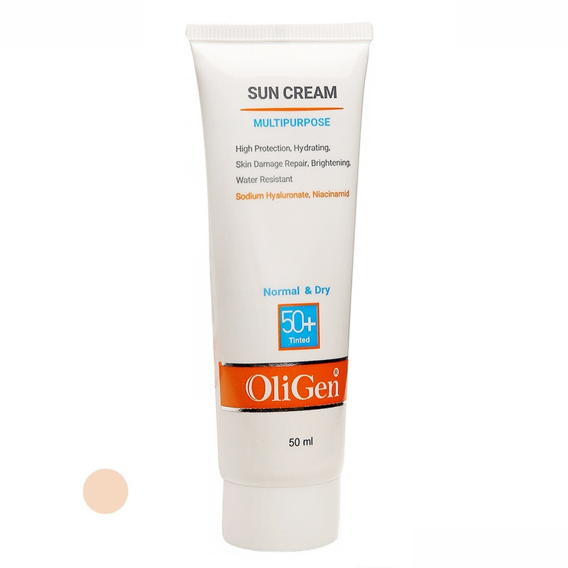 کرم ضد آفتاب رنگی الی ژن SPF 50 مدل L_T_D مناسب پوست های معمولی و خشک حجم 50 میلیلیتر کرم ضد آفتاب رنگی الی ژن SPF 50 مدل L_T_D مناسب پوست های معمولی و خشک حجم 50 میلیلیتر
