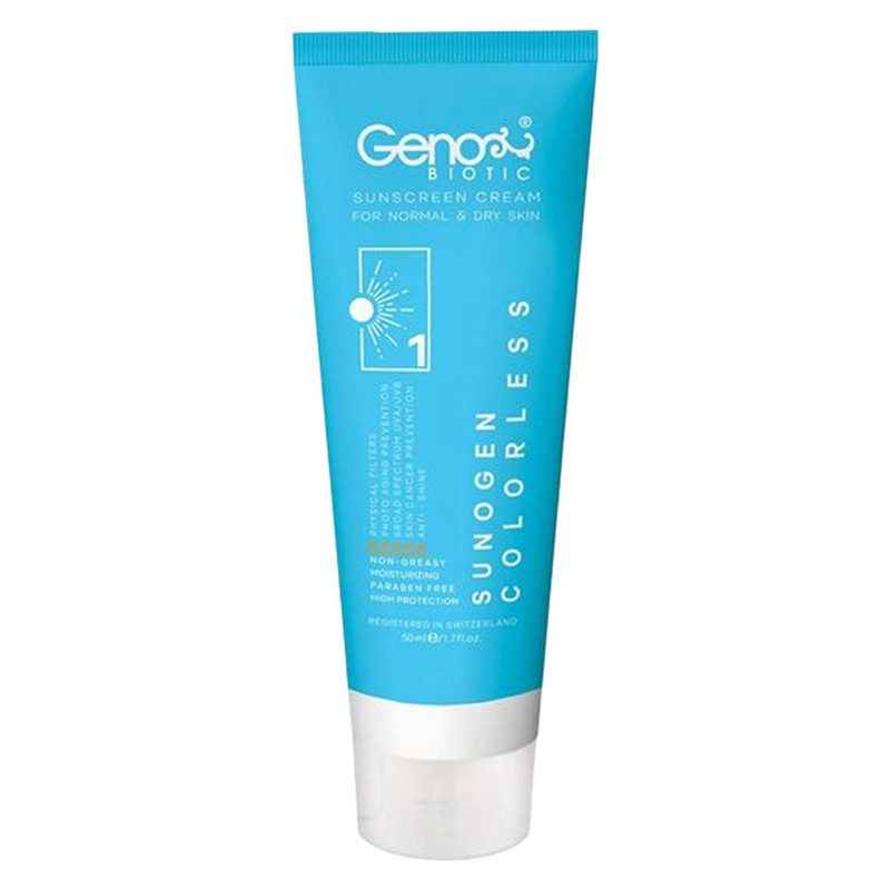 کرم ضد آفتاب بیرنگ ژنوبایوتیک SPF 50 مدل 388 مناسب پوست های حجم میلیلیتر کرم ضد آفتاب بیرنگ ژنوبایوتیک SPF 50 مدل 388 مناسب پوست های حجم میلیلیتر