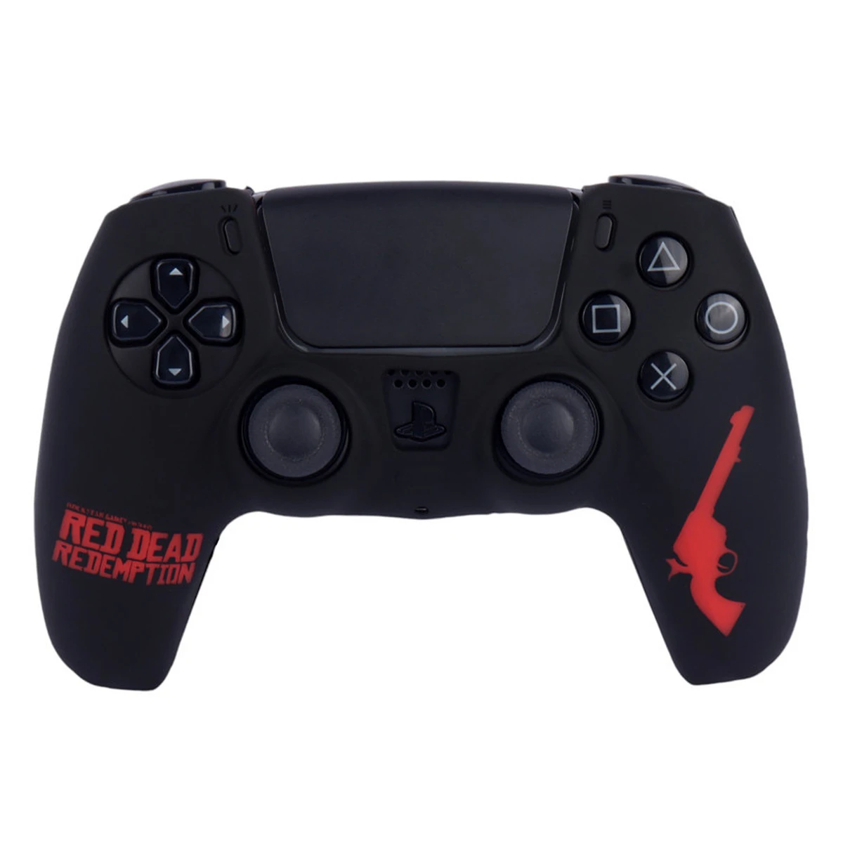 روکش دسته بازی PS5 طرح Red Dead Redemption مشکی قرمز-small-image