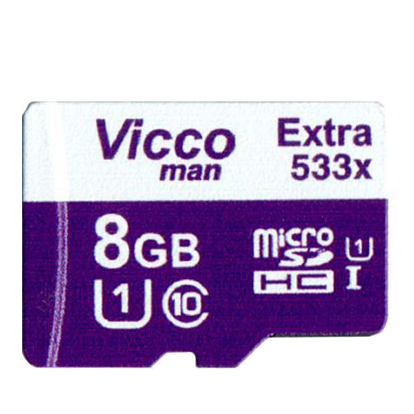 کارت حافظه microSDHC ویکو من مدل Extre 533X کلاس 10 استاندارد UHS-I U1 سرعت80MBpsظرفیت 8 گیگابایت کارت حافظه microSDHC ویکو من مدل Extre 533X کلاس 10 استاندارد UHS-I U1 سرعت80MBpsظرفیت 8 گیگابایت