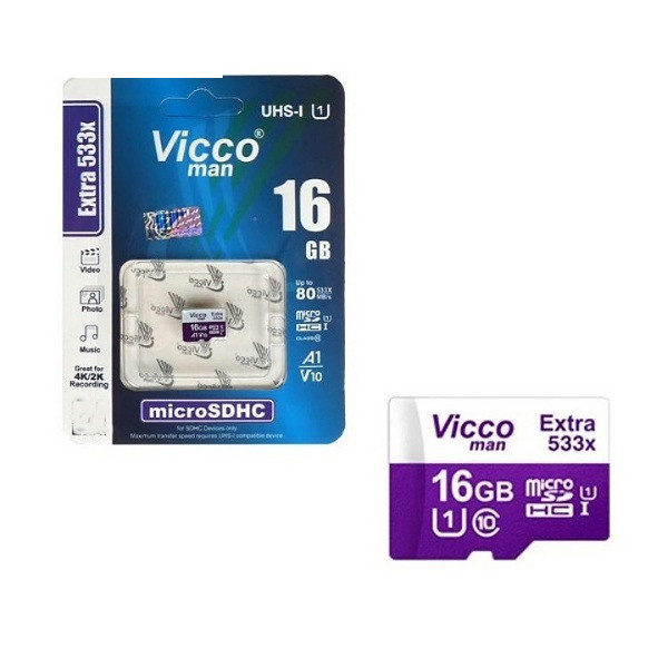 کارت حافظه ویکومن مدل microSDXC 533x ظرفیت 16 گیگابایت کارت حافظه ویکومن مدل microSDXC 533x ظرفیت 16 گیگابایت