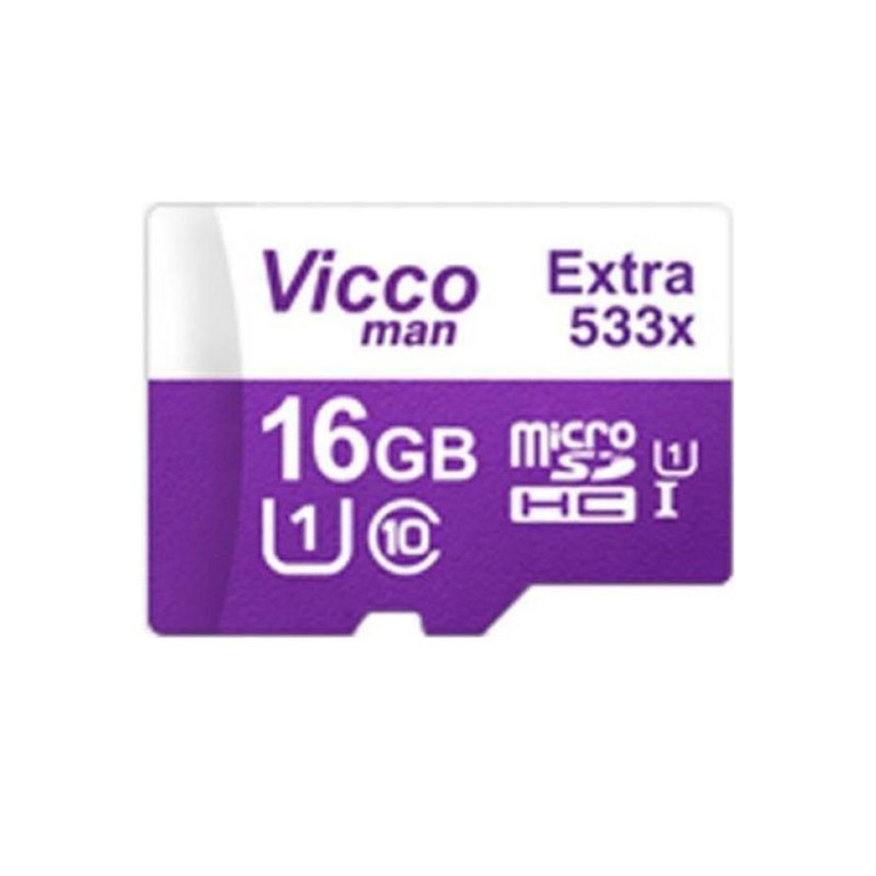کارت حافظه microSDHC ویکو من مدل Extra 533X کلاس 10 استاندارد UHS-I U1 سرعت 80MBps ظرفیت 16 گیگابایت کارت حافظه microSDHC ویکو من مدل Extra 533X کلاس 10 استاندارد UHS-I U1 سرعت 80MBps ظرفیت 16 گیگابایت