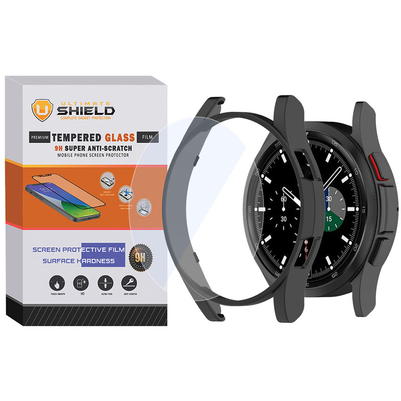 کاور آلتیمیت شیلد مدل PC-Bump-UL مناسب برای ساعت هوشمند سامسونگ Galaxy Watch 4 Classic 46mm به همراه محافظ صفحه نمایش کاور آلتیمیت شیلد مدل PC-Bump-UL مناسب برای ساعت هوشمند سامسونگ Galaxy Watch 4 Classic 46mm به همراه محافظ صفحه نمایش