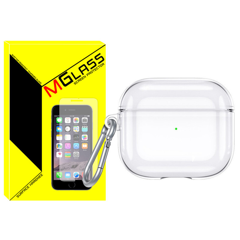 کاور ام گلس مدل Clear-MG مناسب برای کیس اپل ایرپاد Airpods Pro
