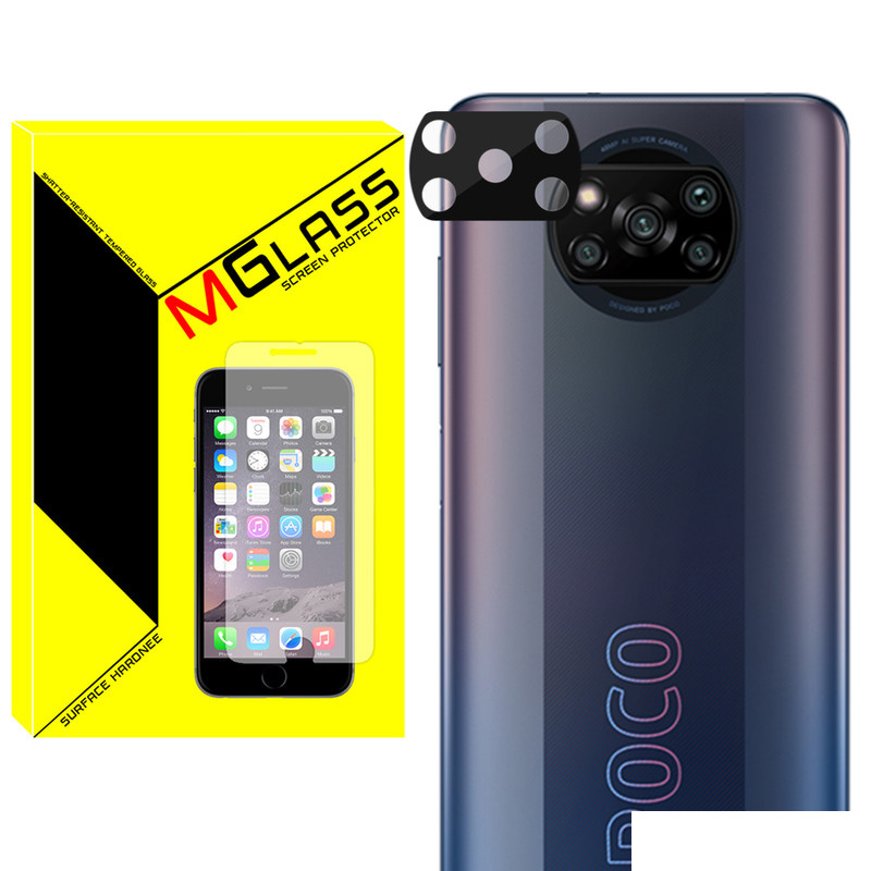 محافظ لنز دوربین ام گلس مدل 3D-MG مناسب برای گوشی موبایل شیائومی Poco X3 / X3 Pro / X3 NFC
