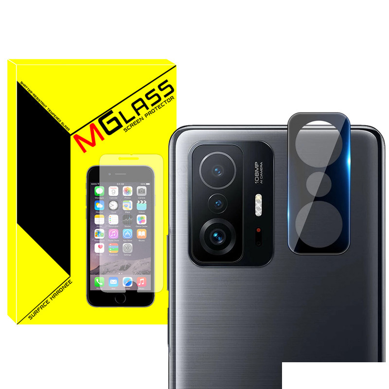 محافظ لنز دوربین ام گلس مدل 3D-MG مناسب برای گوشی موبایل شیائومی Mi 11T / 11T Pro