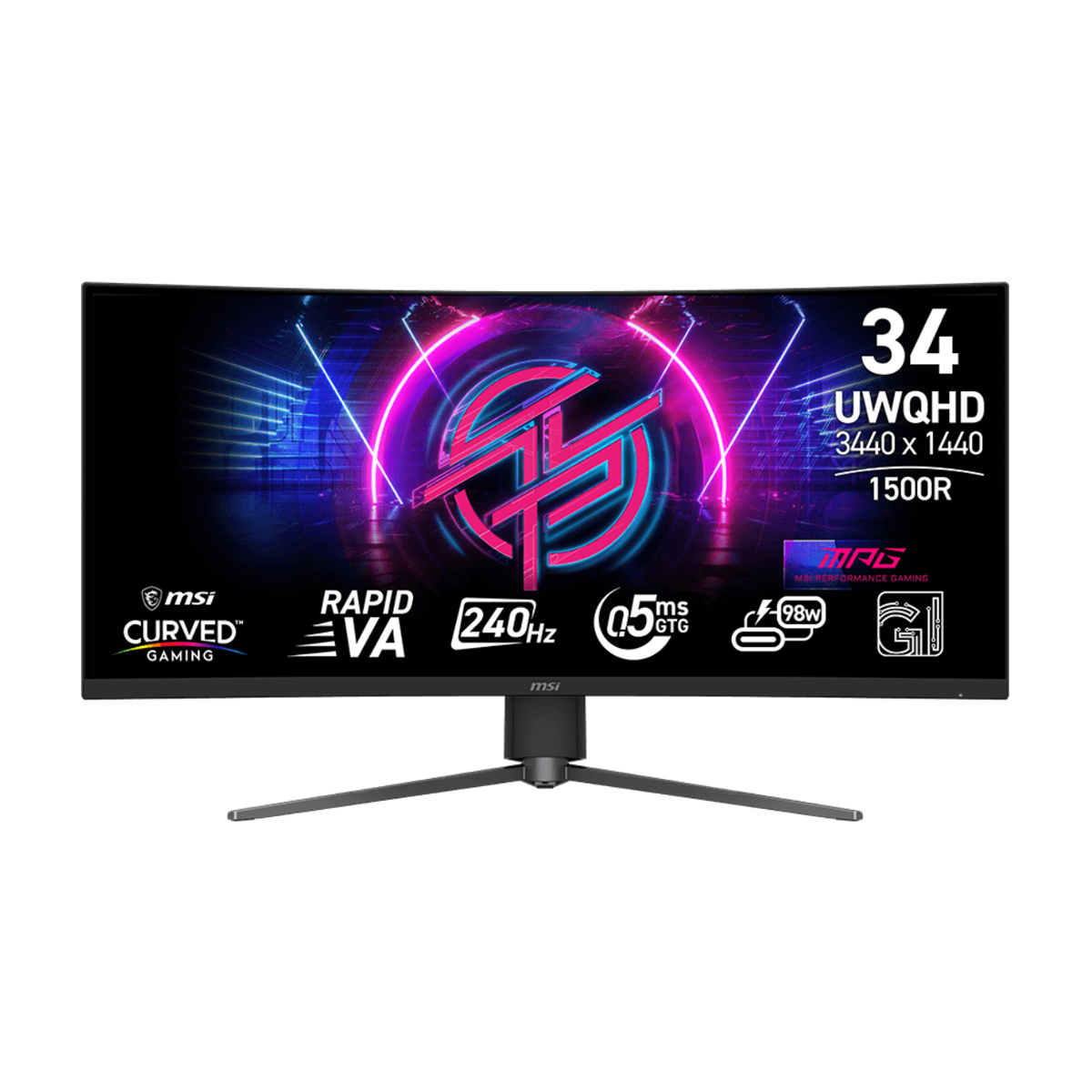 مانیتور خمیده گیمینگ ام اس آی مدل MPG 346CQRF X24 سایز 34 اینچ-small-image