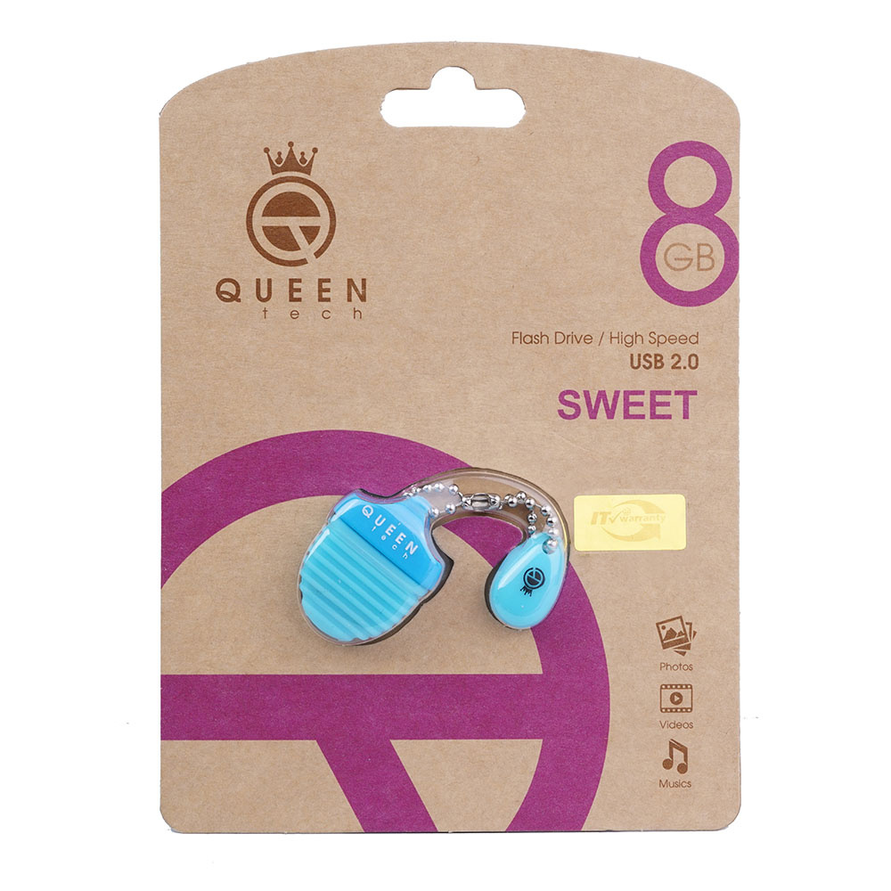 فلش مموری کویین تک (Queen Tech) مدل Sweet ظرفیت 16 گیگابایت فلش مموری کویین تک (Queen Tech) مدل Sweet ظرفیت 16 گیگابایت