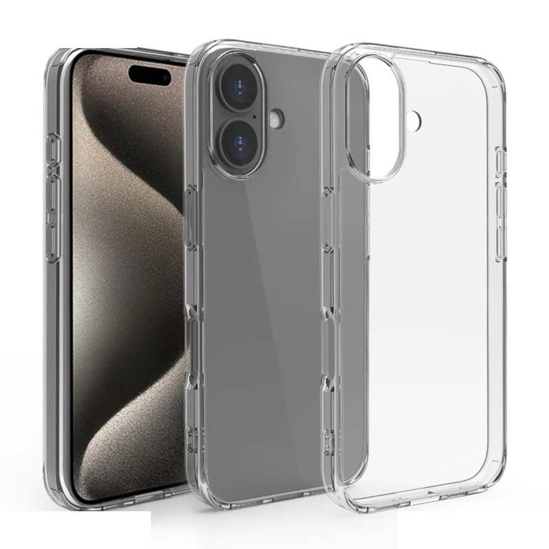 کاور مدل ژله ای شفاف مناسب برای گوشی موبایل اپل iPhone 16