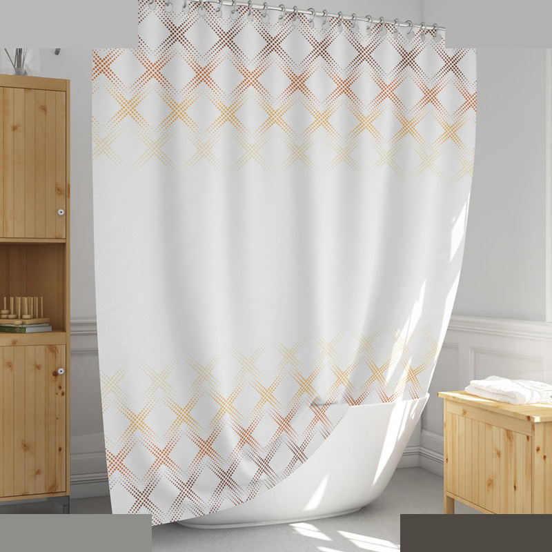 پرده حمام دلفین مدل EV-4644 سایز 180x200سانتی متر