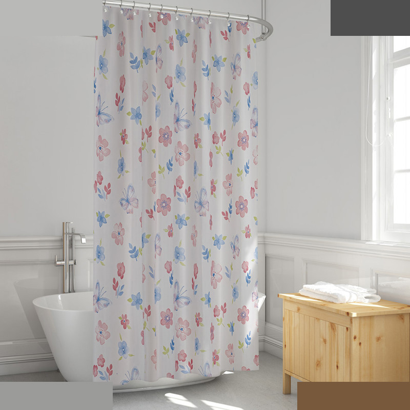 پرده حمام دلفین مدل EV-8168 سایز 180x200سانتی متر