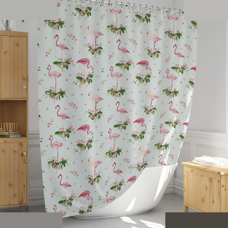 پرده حمام دلفین مدل EV-9888 سایز 180x200سانتی متر
