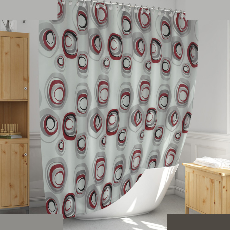 پرده حمام دلفین مدل EV-4954 v9 سایز 180x200سانتی متر