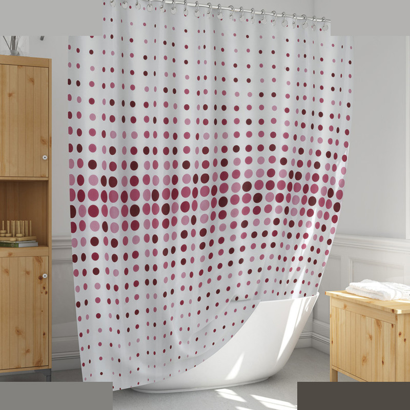 پرده حمام دلفین مدل EV-4961 v2 سایز 180x200سانتی متر