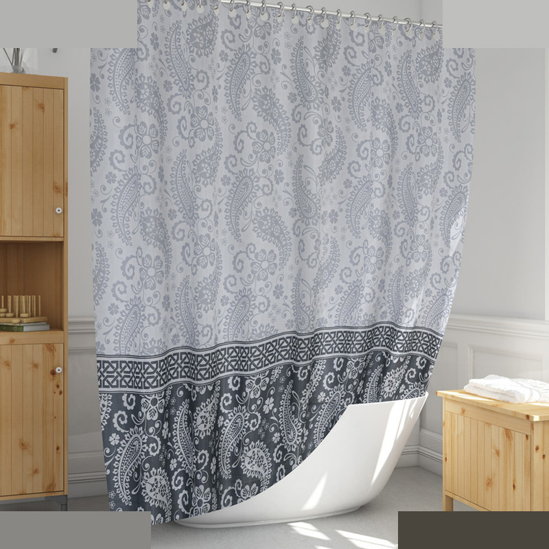 پرده حمام دلفین مدل EV-2102 سایز 180x200سانتی متر