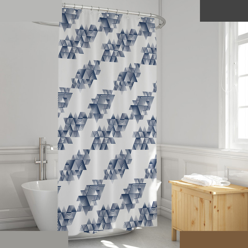 پرده حمام دلفین مدل EV-1619 سایز 180x200 سانتی متر