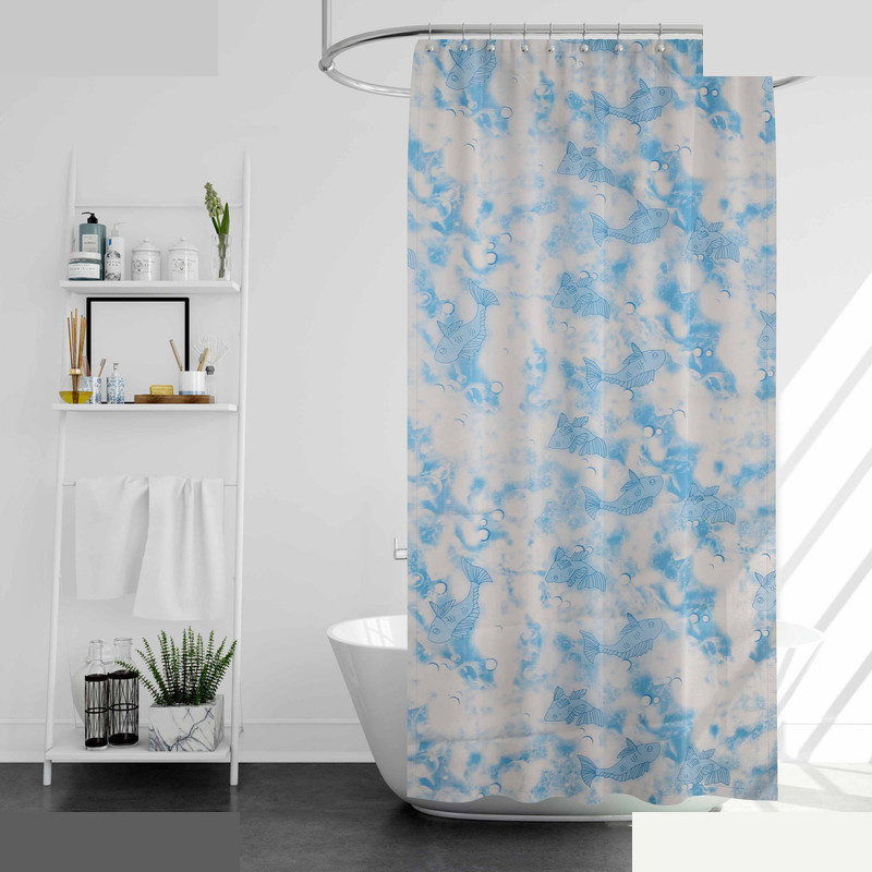 پرده حمام پیسو مدل BZ-36 سایز  180×200 سانتی متر
