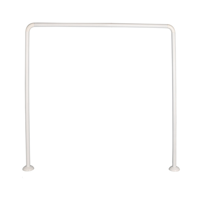 میله پرده حمام پیسو مدل U-AL سایز 90x90 سانتی متر