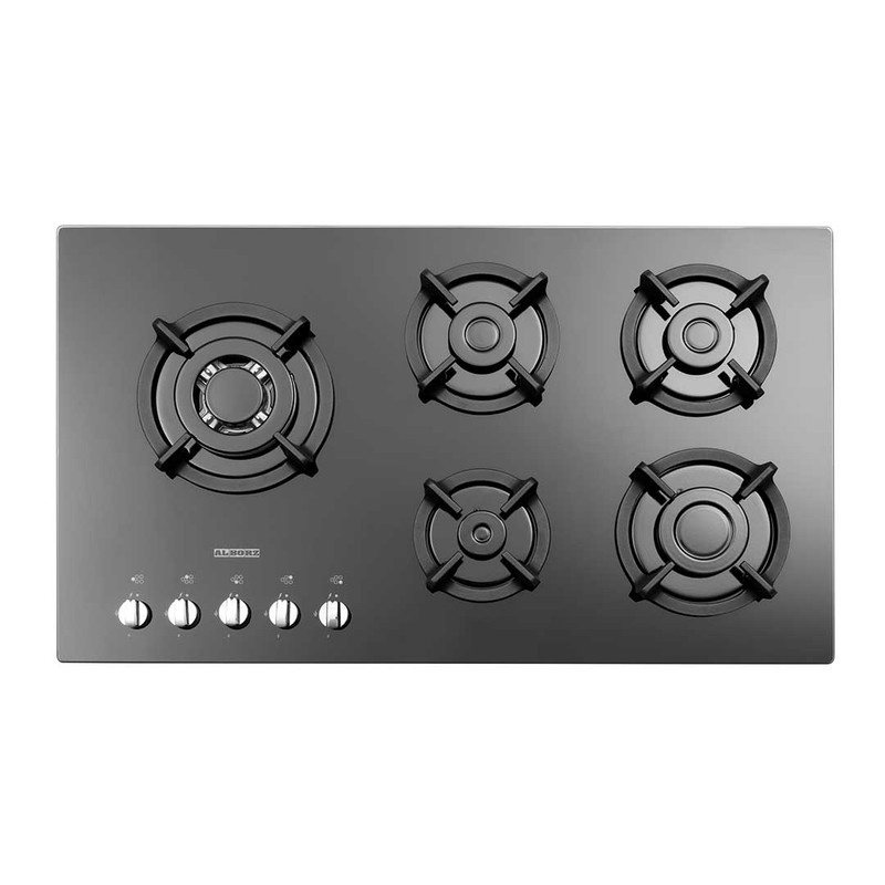 اجاق گاز صفحه ای پنج شعله استیل البرز مدل G-5957i