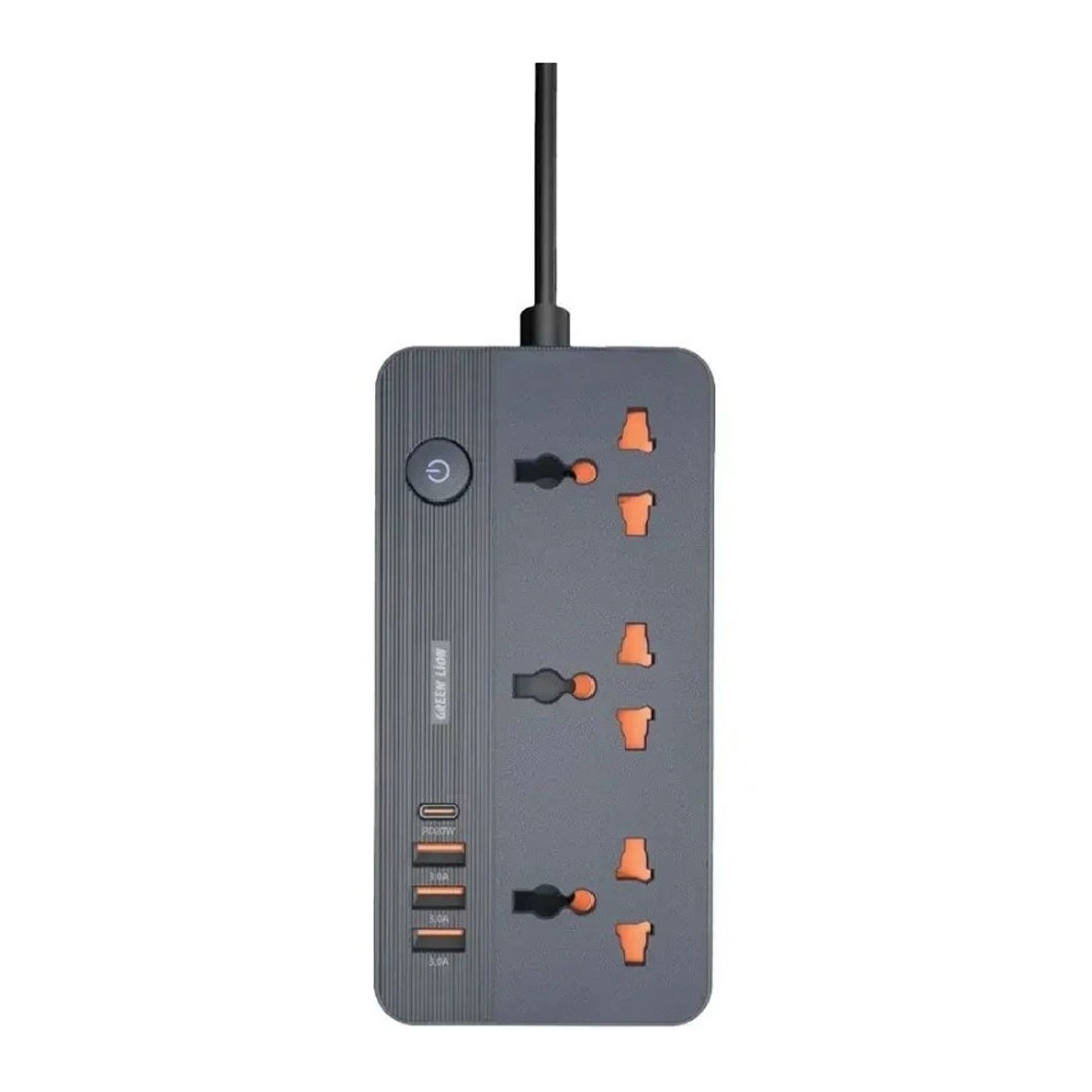 چندراهی برق گرین لاین مدل Lion GS-200 Power Socket 2500W - 3