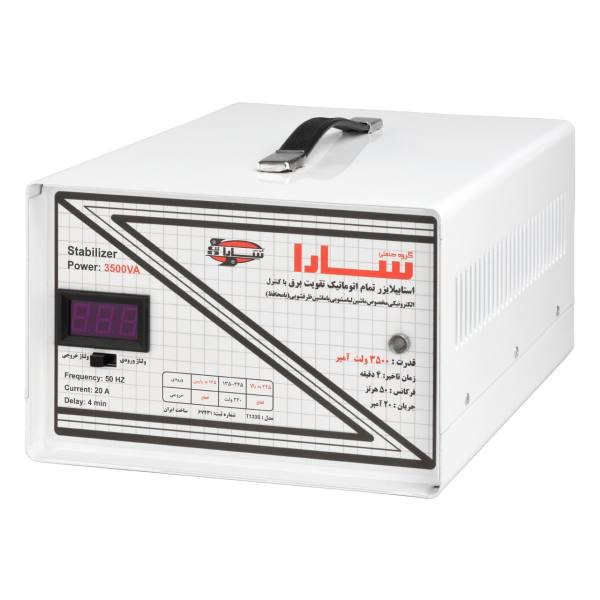 استابلایزر سارا مدل T135S ظرفیت 3500VA مناسب ماشین لباسشویی