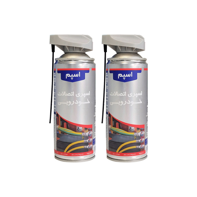 اسپری اتصالات خودرویی اسپم مدل sp2 حجم 400 میلی لیتر مجموعه 2عددی
