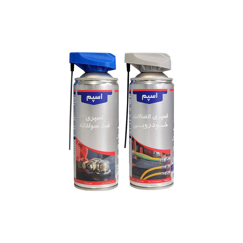 اسپری ضدسولفاته و اتصالات خودرویی اسپم مدل spray2 حجم 400 میلی لیتر