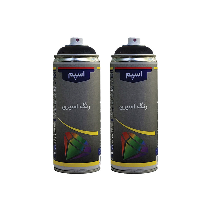اسپری مشکی مات اسپم مدل pm حجم 300 میلی لیتر مجموعه 2عددی اسپری مشکی مات اسپم مدل pm حجم 300 میلی لیتر مجموعه 2عددی