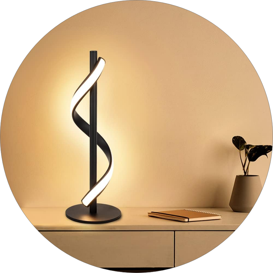 آباژور رو میزی طرح مارپیچ کد00694 آباژور رو میزی طرح مارپیچ کد00694