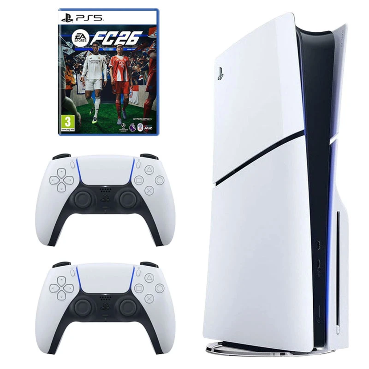 کنسول بازی سونی مدل PlayStation 5 Slim ریجن اروپا سری 2016A نسخه دیسک‌خور ظرفیت یک ترابایت به همراه دسته اضافی و بازی EA SPORTS FC 26 copy-small-image.png