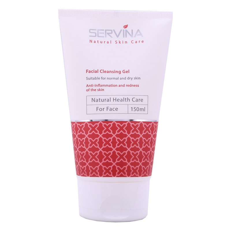 ژل شستوشوی صورت سروینا مخصوص پوست های خشک و معمولی مدل Normal and Dry skin حجم 150میلی لیتر