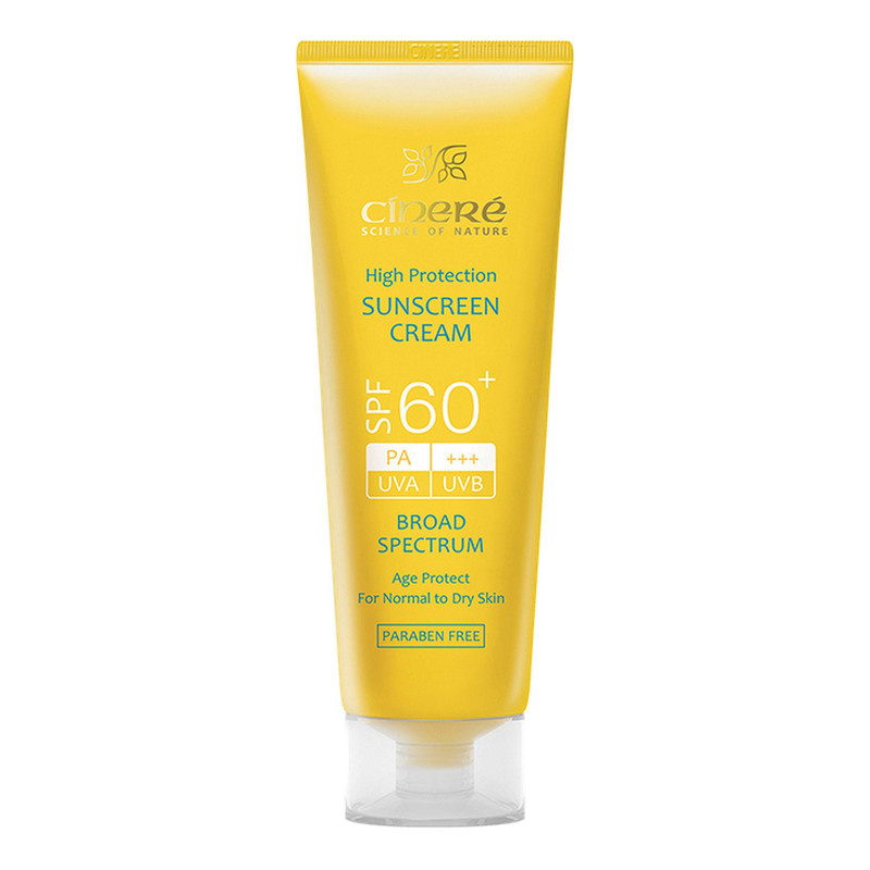 کرم ضدآفتاب بیرنگ سینره مدل SPF60 مناسب انواع پوستو حجم 50 میلی لیتر