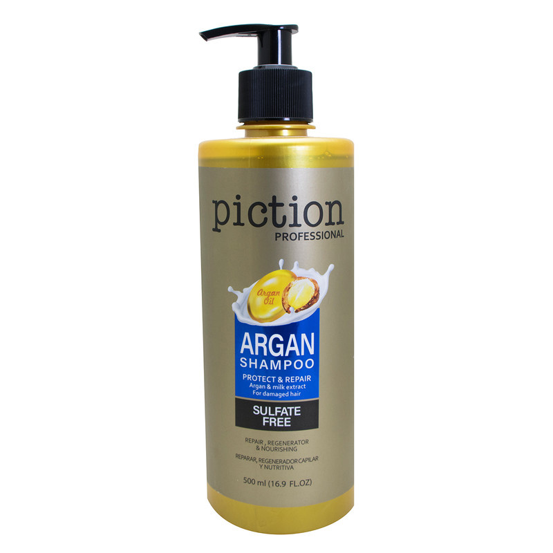 شامپو تقویت کننده و ترمیم کننده مو پیکشن مدل argan حجم 500 میلی لیتر شامپو تقویت کننده و ترمیم کننده مو پیکشن مدل argan حجم 500 میلی لیتر