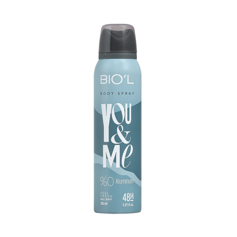 اسپری بدن مردانه بیول مدل YOU & ME حجم 150 میلی لیتر اسپری بدن مردانه بیول مدل YOU & ME حجم 150 میلی لیتر