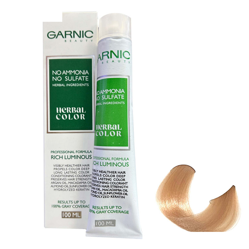 رنگ مو گارنیک مدل NO-AMMONIA شماره 10.39 حجم 100 میلی لیتر رنگ بیسکویتی خیلی روشن رنگ مو گارنیک مدل NO-AMMONIA شماره 10.39 حجم 100 میلی لیتر رنگ بیسکویتی خیلی روشن