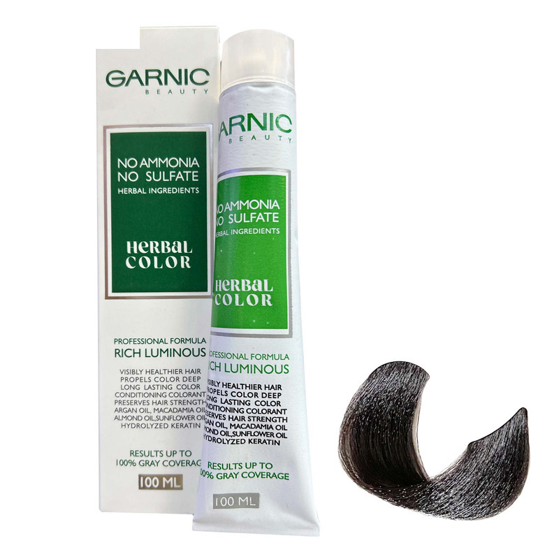 رنگ مو گارنیک مدل NO-AMMONIA شماره 6.1 حجم 100 میلی لیتر رنگ بلوند خاکستری تیره رنگ مو گارنیک مدل NO-AMMONIA شماره 6.1 حجم 100 میلی لیتر رنگ بلوند خاکستری تیره