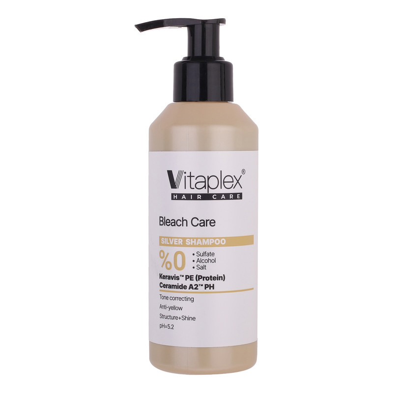 شامپو تثبیت کننده رنگ مو ویتاپلکس مدل Bleach Care 01 مناسب موهای رنگ شده حجم 200 میلی لیتر شامپو تثبیت کننده رنگ مو ویتاپلکس مدل Bleach Care 01 مناسب موهای رنگ شده حجم 200 میلی لیتر